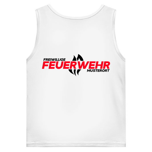 Herren Tank Top - Flamme Freiwillige Feuerwehr Rot [Personalisierbar]
