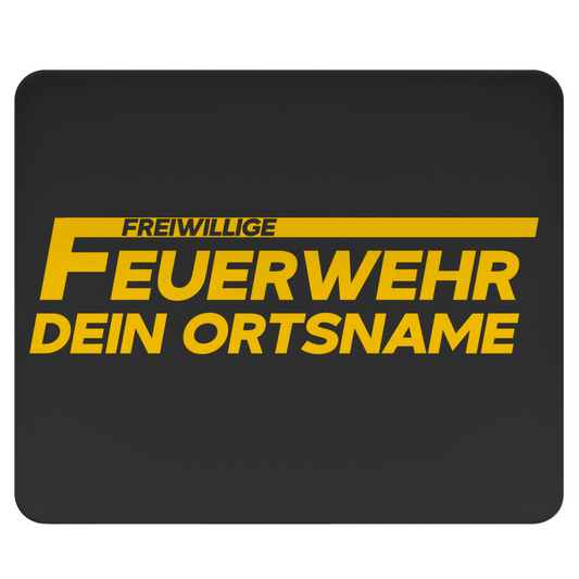Mousepad - Freiwillige Feuerwehr Gelb [Personalisierbar]