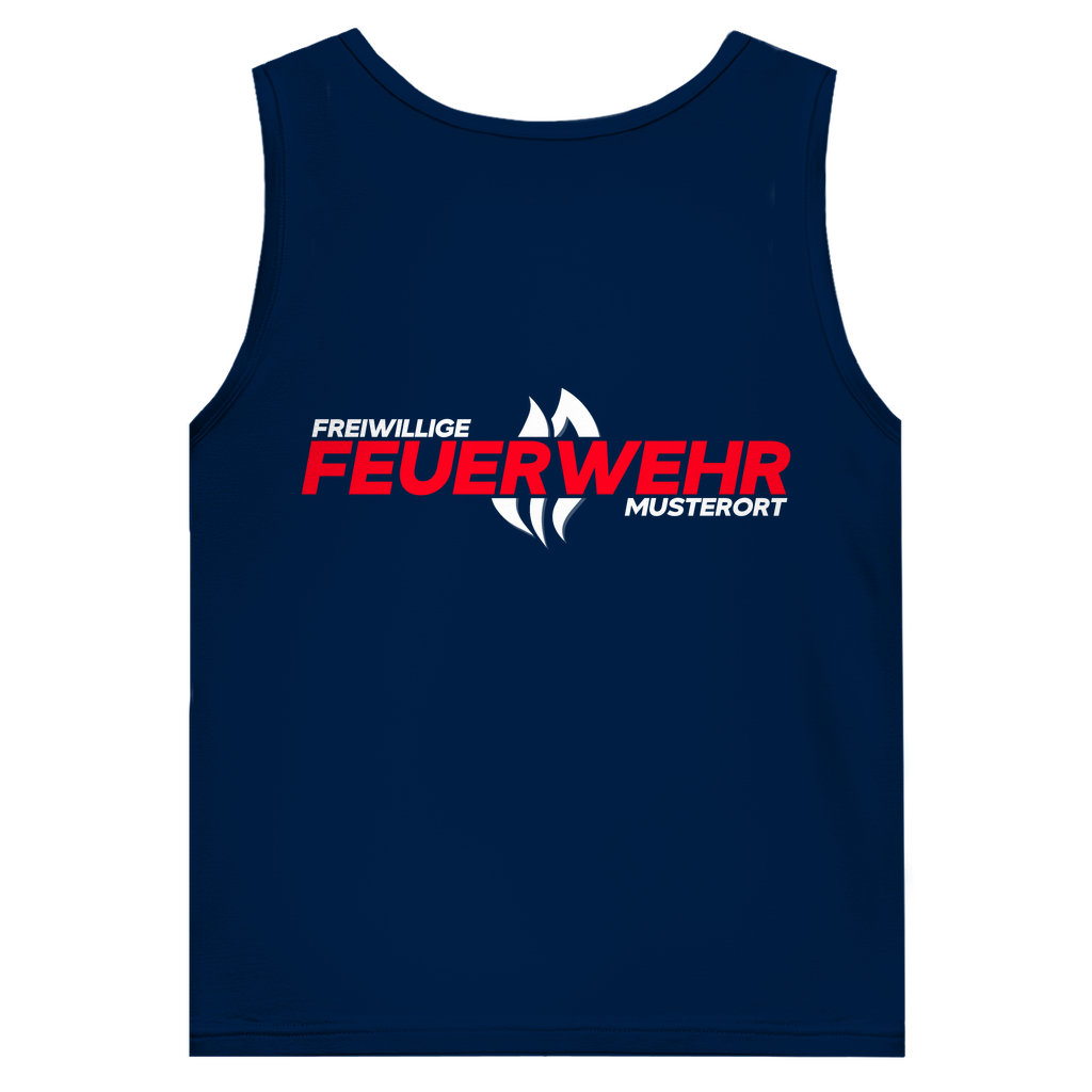Herren Tank Top - Flamme Freiwillige Feuerwehr Rot [Personalisierbar]