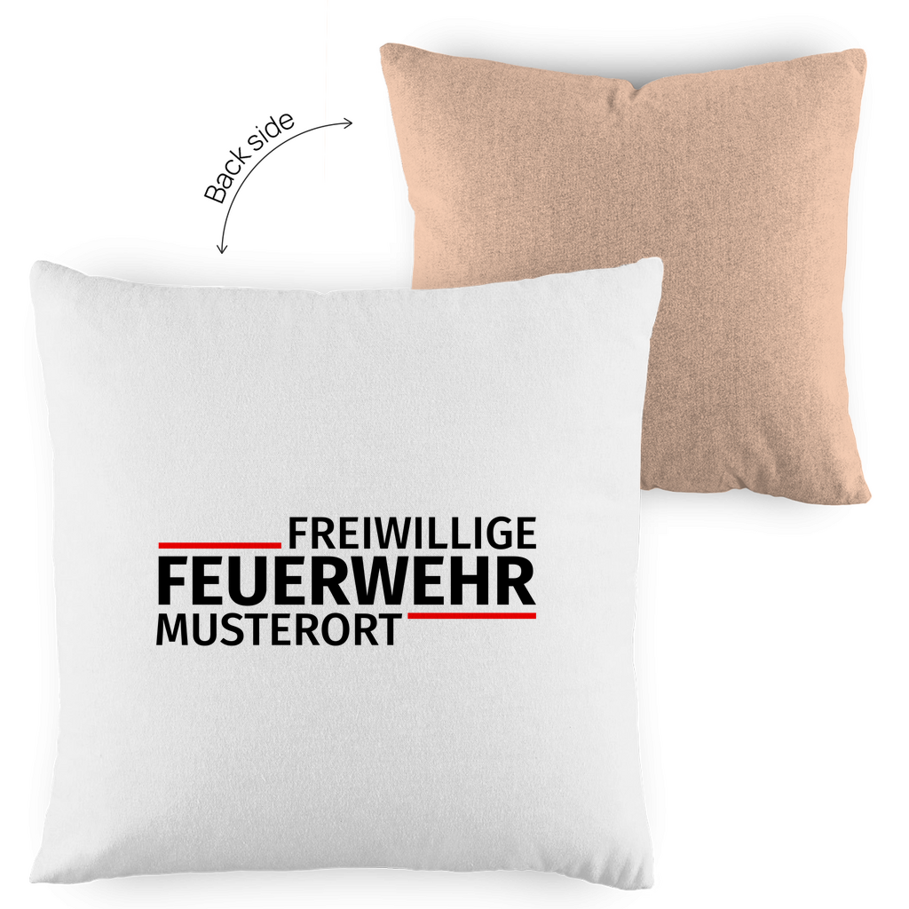 Kopfkissen zweifarbig - Modern Freiwillige Feuerwehr [Personalisierbar]