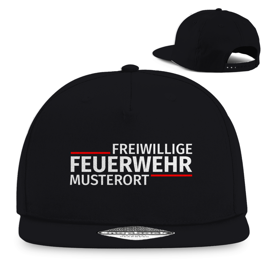 Snapback Rapper Cap - Modern Freiwillige Feuerwehr [Personalisierbar]