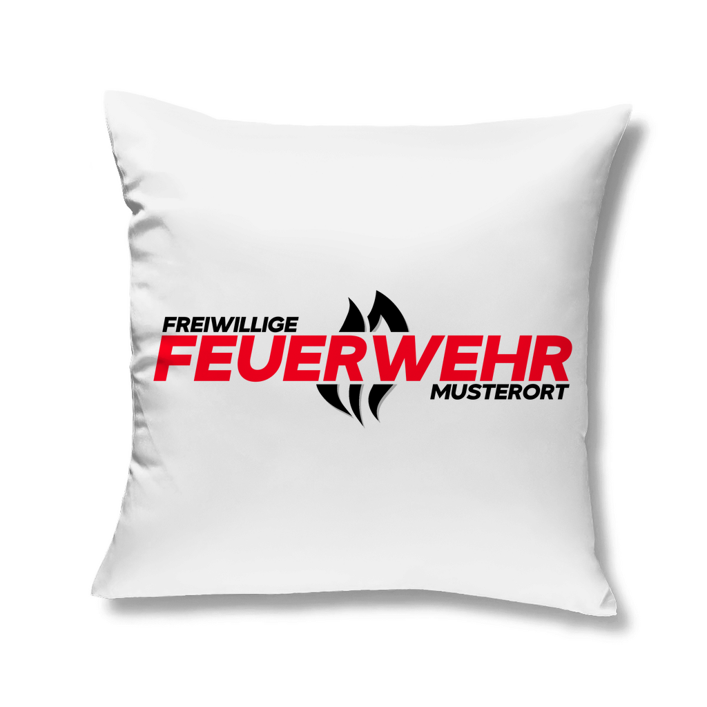 Kopfkissen - Flamme Freiwillige Feuerwehr Rot [Personalisierbar]