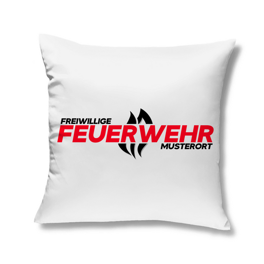 Kopfkissen - Flamme Freiwillige Feuerwehr Rot [Personalisierbar]