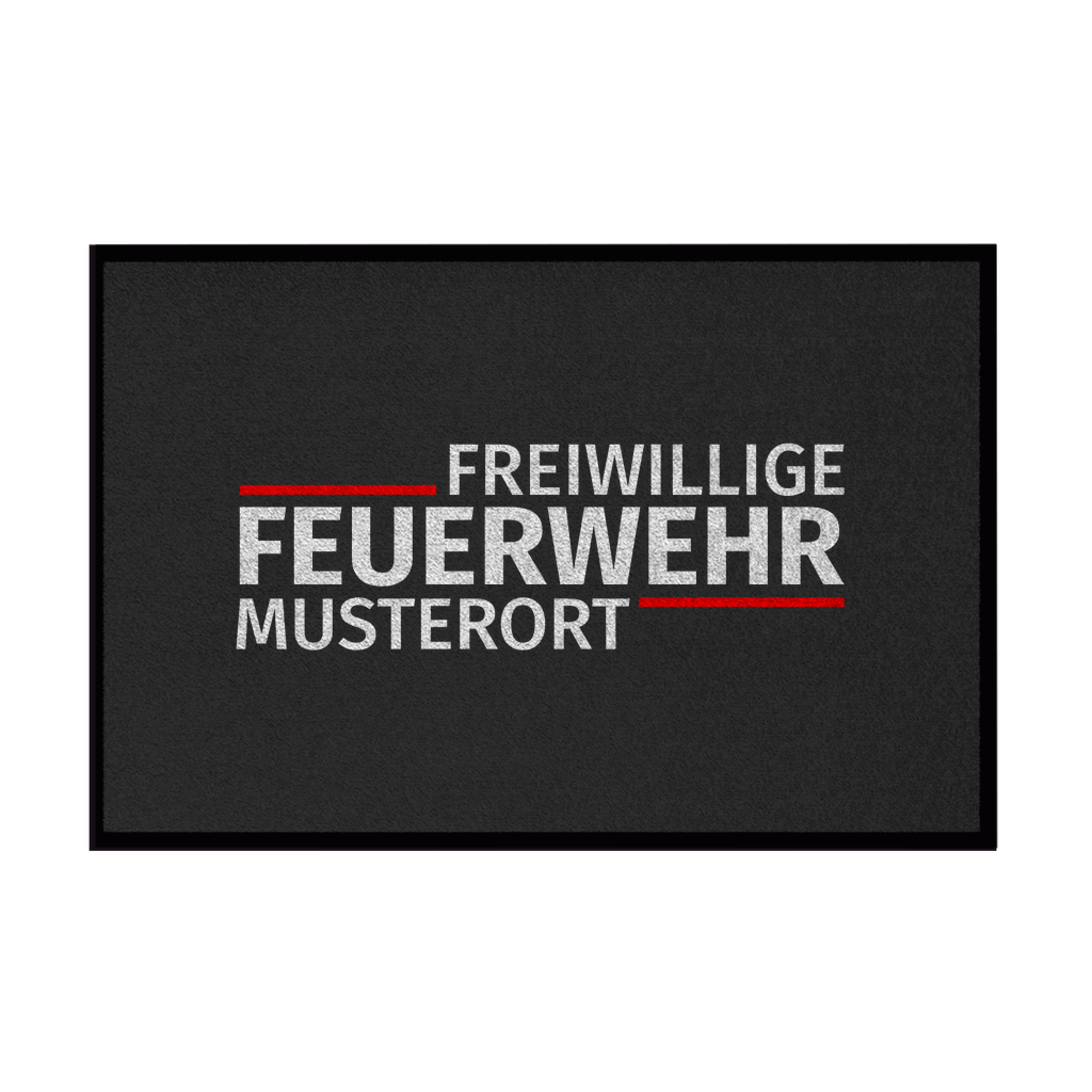 Fußmatte - Modern Freiwillige Feuerwehr [Personalisierbar]