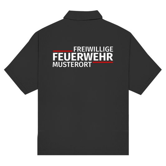 Unisex Poloshirt - Modern Freiwillige Feuerwehr [Personalisierbar]