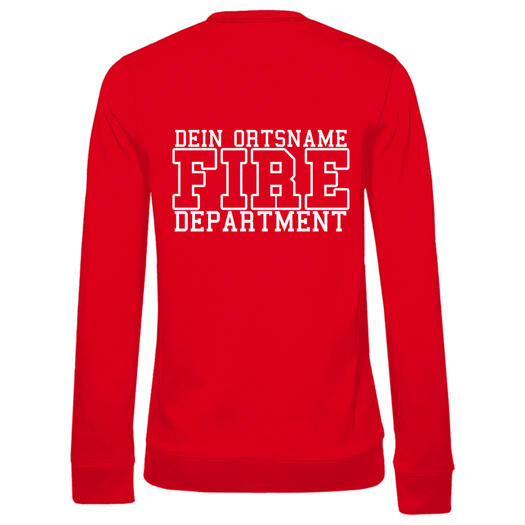 Damen Sweatshirt - Fire Department (Personalisierbar)