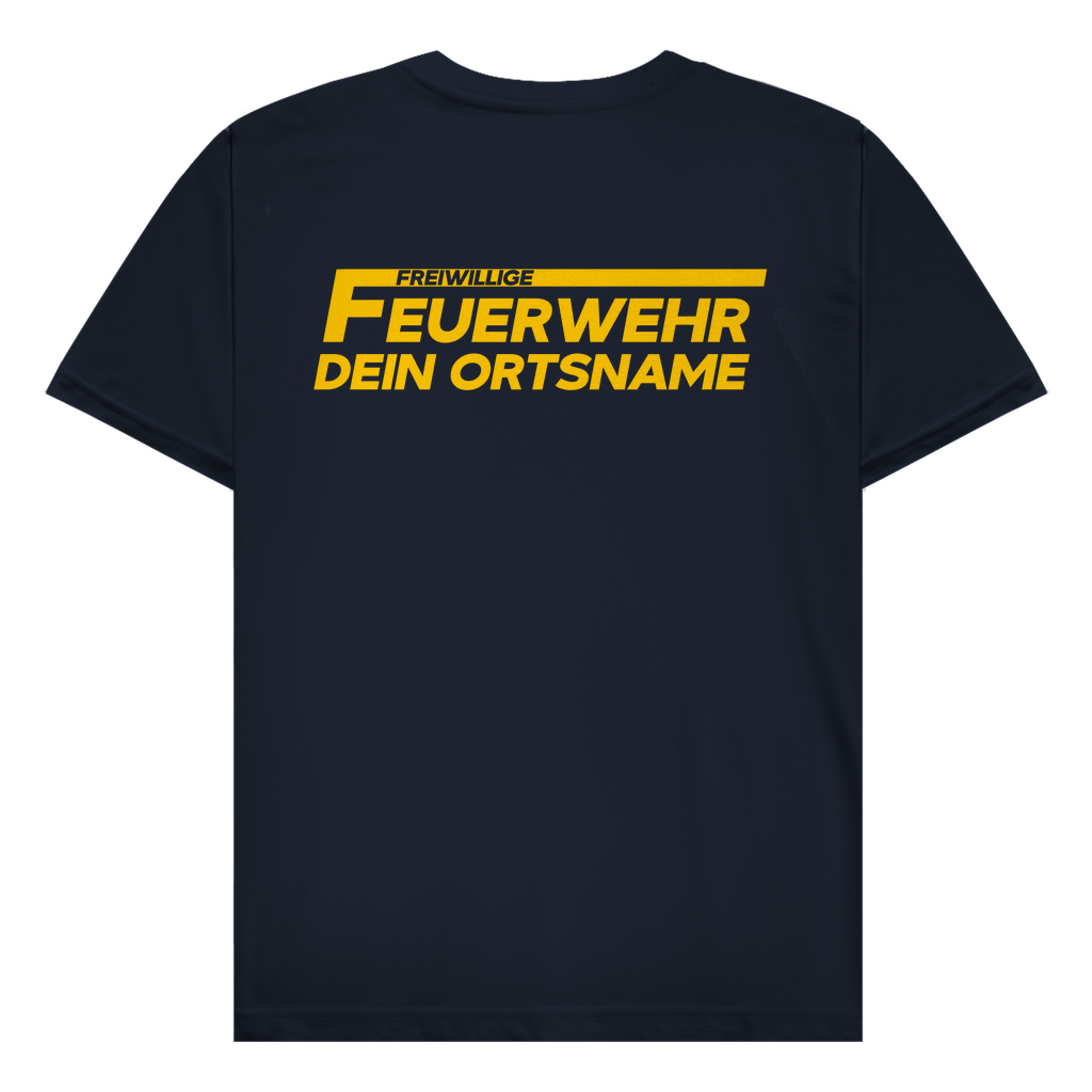 Herren T-Shirt - Freiwillige Feuerwehr Gelb [Personalisierbar]