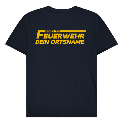 Herren T-Shirt - Freiwillige Feuerwehr Gelb [Personalisierbar]