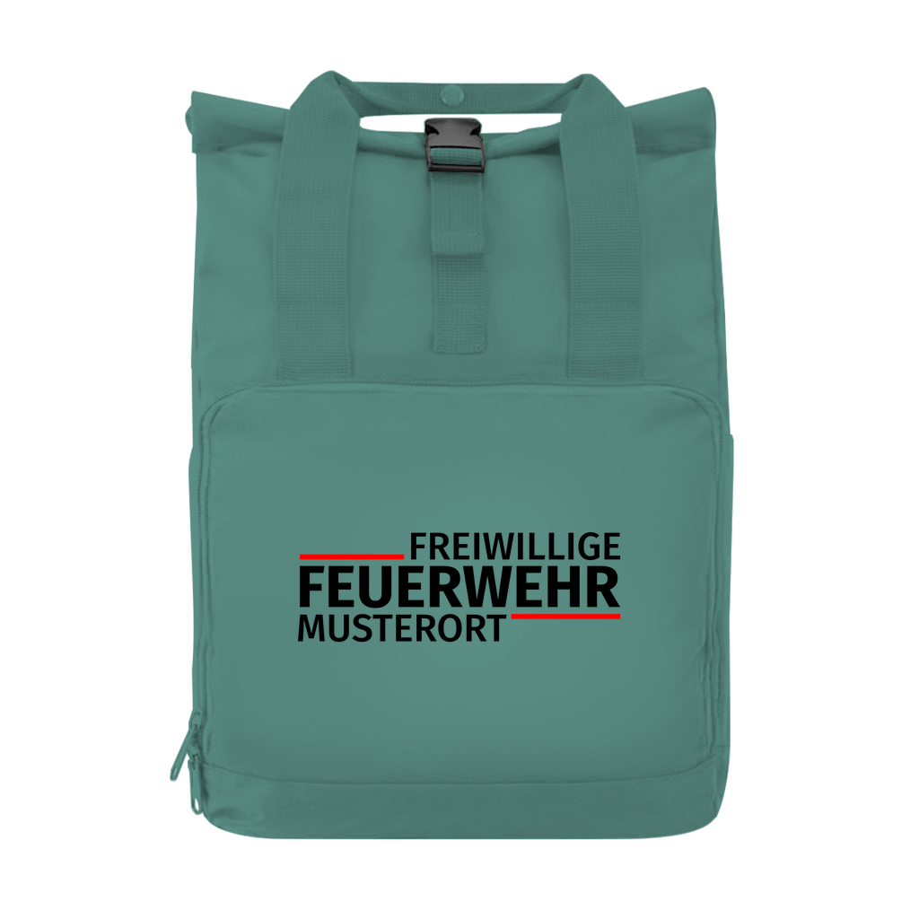Rucksack mit Seitentasche - Modern Freiwillige Feuerwehr [Personalisierbar]