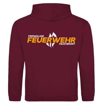 Herren Hoodie - Flamme Freiwillige Feuerwehr Gelb [Personalisierbar]