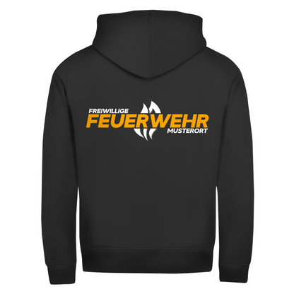 Unisex Zipper Hoodie - Flamme Freiwillige Feuerwehr Gelb [Personalisierbar]