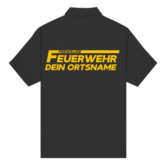 Unisex Poloshirt - Freiwillige Feuerwehr Gelb (Personalisierbar)