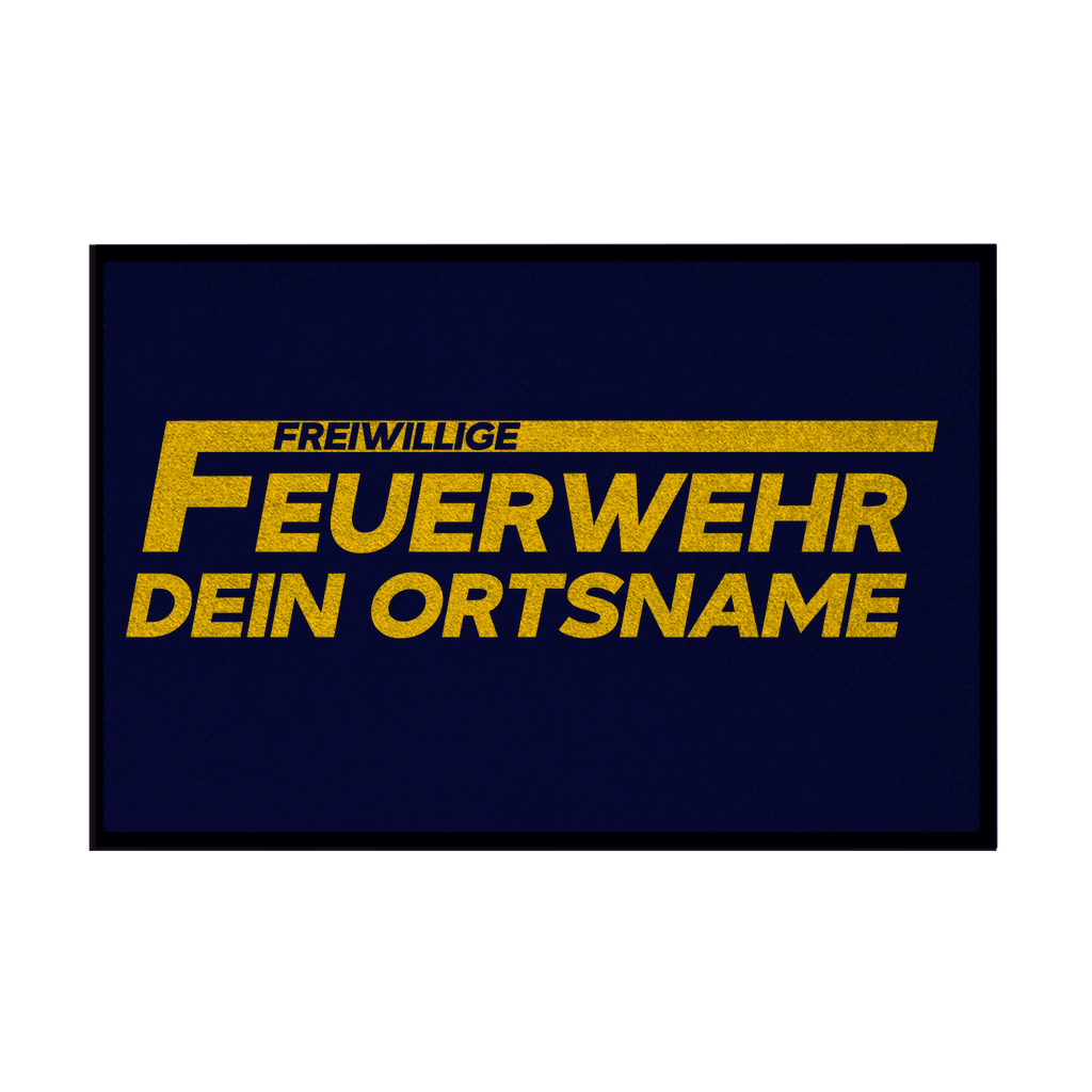 Fußmatte - Freiwillige Feuerwehr Gelb [Personalisierbar]