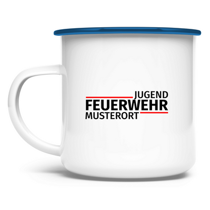 Emaille Tasse - Modern Jugendfeuerwehr [Personalisierbar]