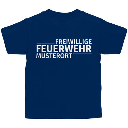 Kinder T-Shirt - Modern Freiwillige Feuerwehr [Personalisierbar]