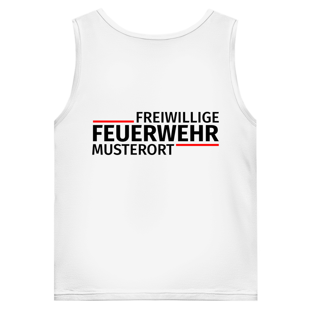 Herren Tank Top - Modern Freiwillige Feuerwehr [Personalisierbar]