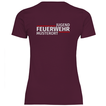 Damen T-Shirt - Modern Jugendfeuerwehr [Personalisierbar]