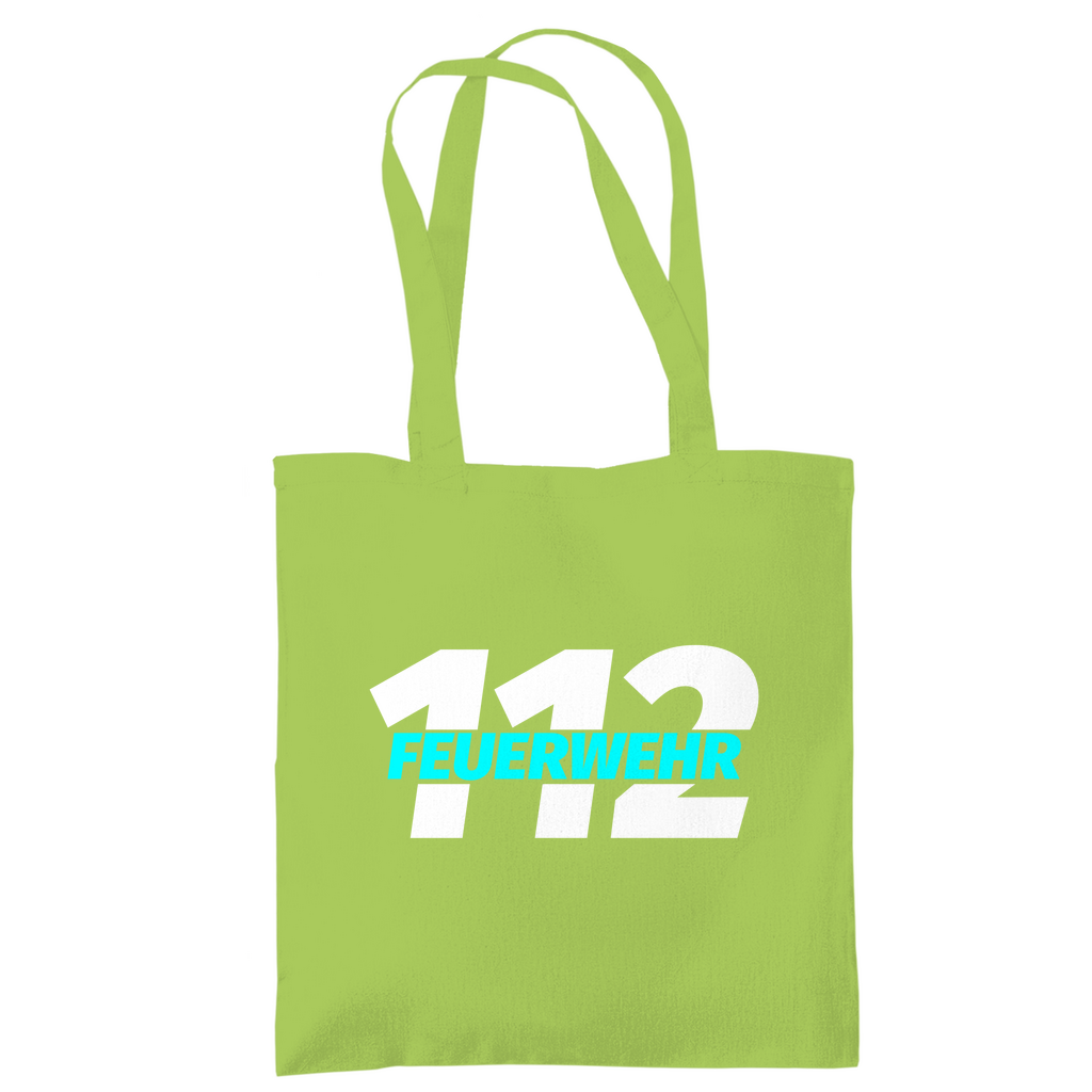 Tragetasche - 112 Feuerwehr Blau