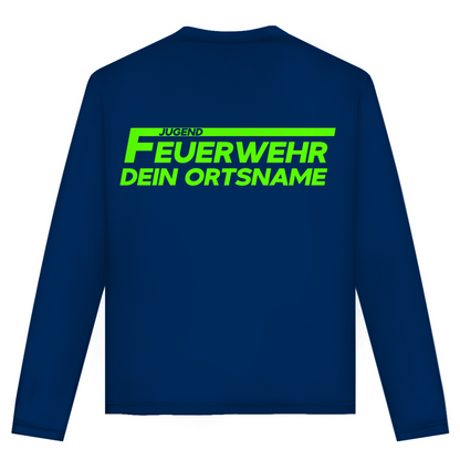 Unisex Langarmshirt - Jugendfeuerwehr Grün [Personalisierbar]