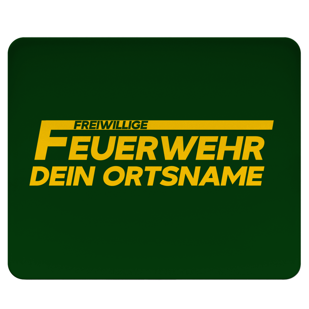 Mousepad - Freiwillige Feuerwehr Gelb (Personalisierbar)