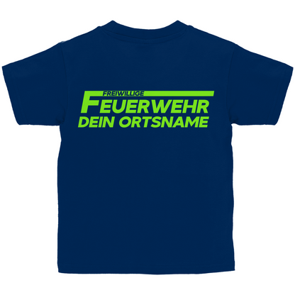 Kinder T-Shirt - Freiwillige Feuerwehr Grün [Personalisierbar]