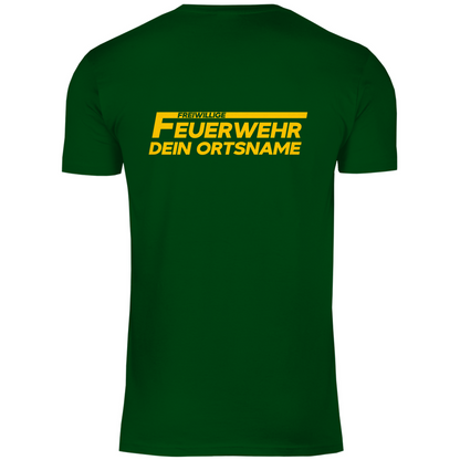 Herren T-Shirt - Freiwillige Feuerwehr Gelb (Personalisierbar)