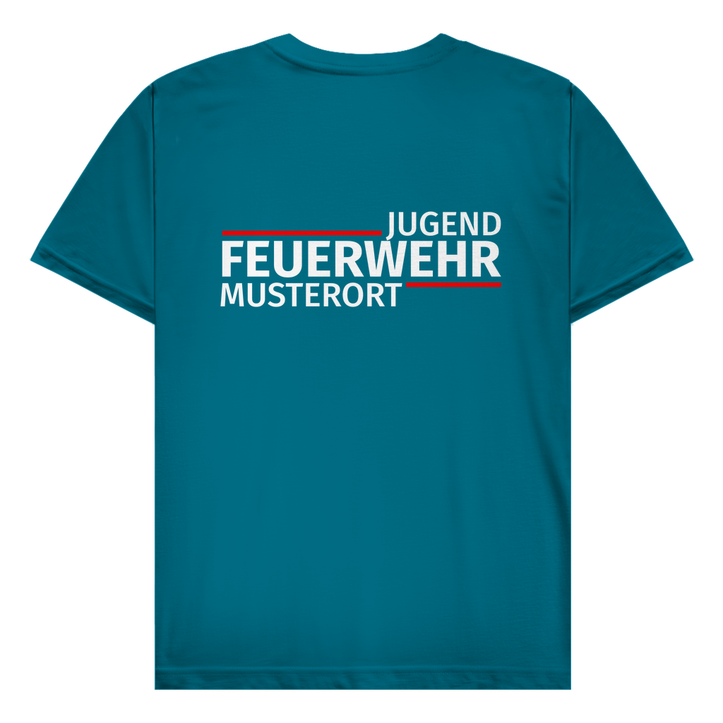 Herren T-Shirt - Modern Jugendfeuerwehr [Personalisierbar]