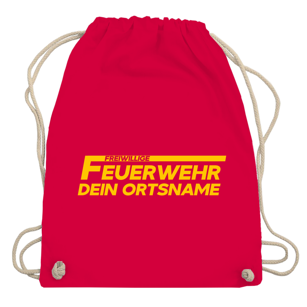 Turnbeutel - Freiwillige Feuerwehr Gelb [Personalisierbar]