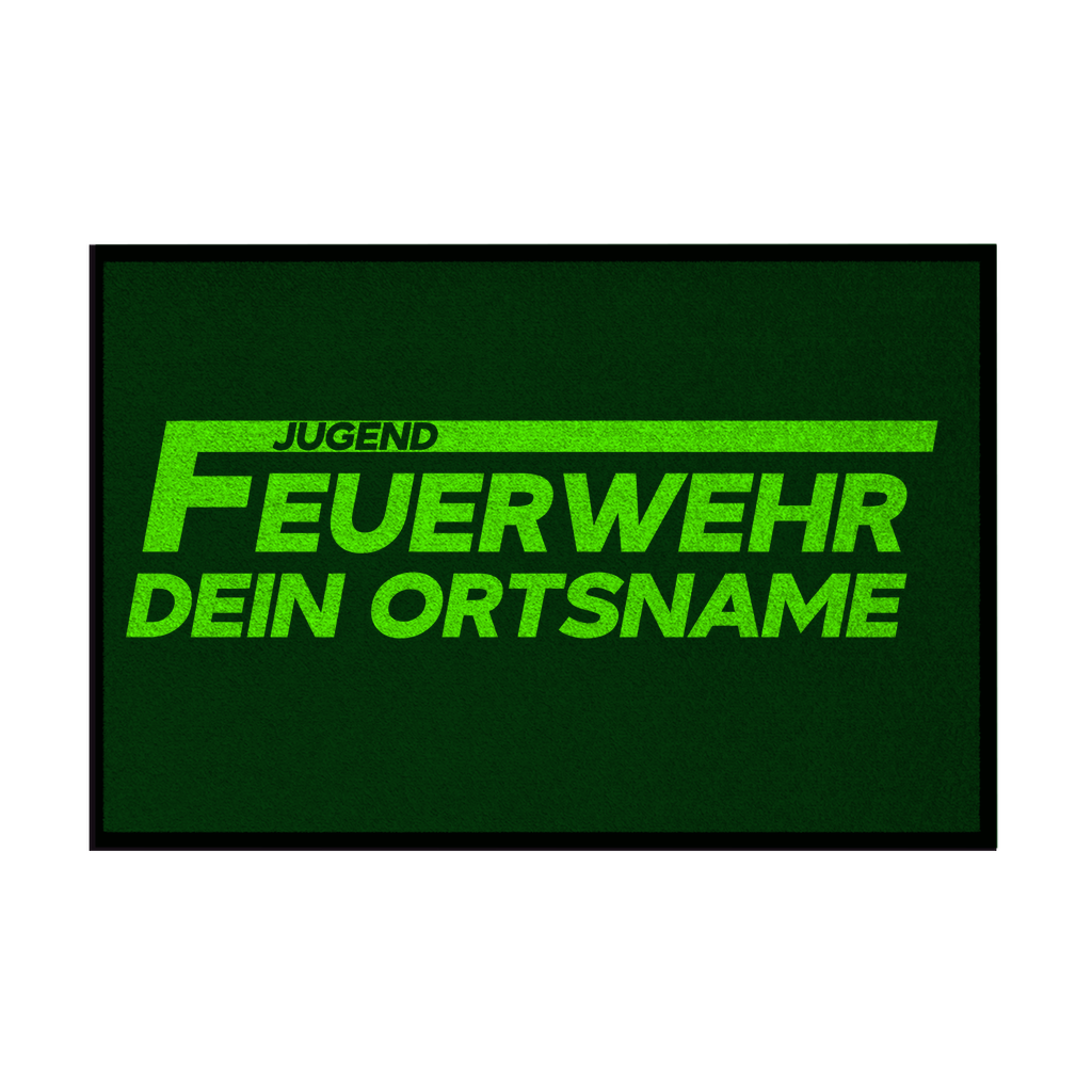 Fußmatte - Jugendfeuerwehr Grün [Personalisierbar]