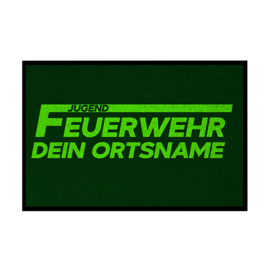 Fußmatte - Jugendfeuerwehr Grün [Personalisierbar]