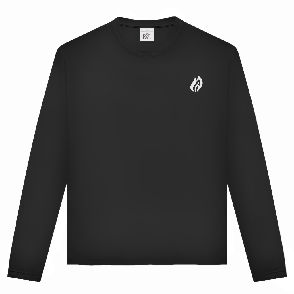 Unisex Langarmshirt - Flamme Freiwillige Feuerwehr Rot [Personalisierbar]