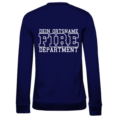 Damen Sweatshirt - Fire Department (Personalisierbar)