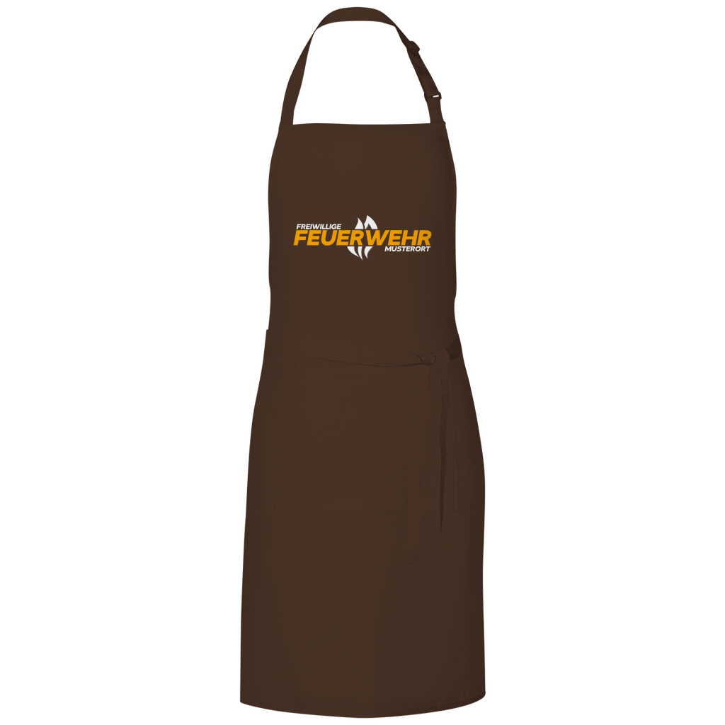 Grillschürze - Flamme Freiwillige Feuerwehr Gelb [Personalisierbar]