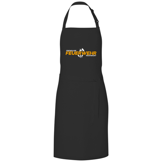 Grillschürze - Flamme Freiwillige Feuerwehr Gelb [Personalisierbar]