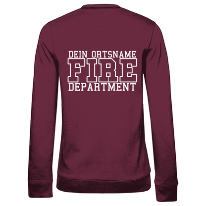 Damen Sweatshirt - Fire Department (Personalisierbar)