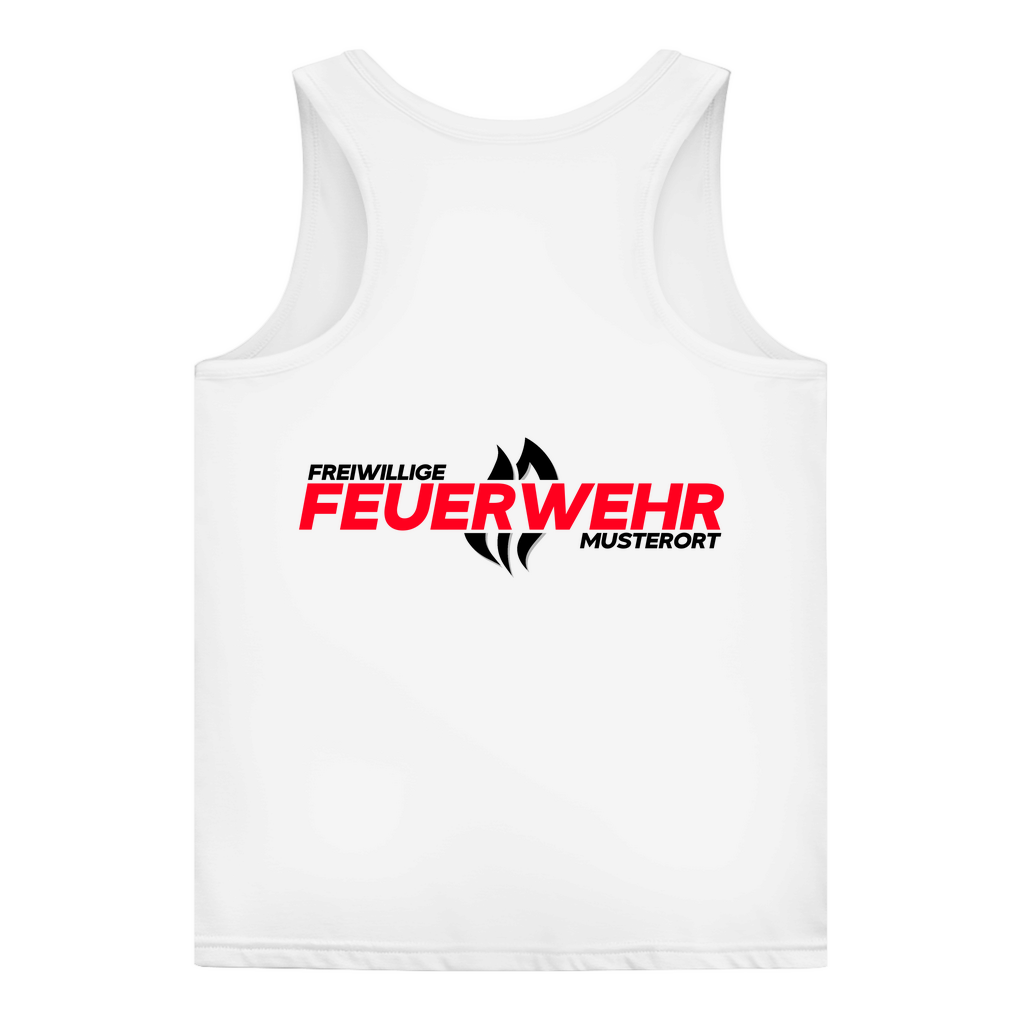 Damen Tank Top - Flamme Freiwillige Feuerwehr Rot [Personalisierbar]