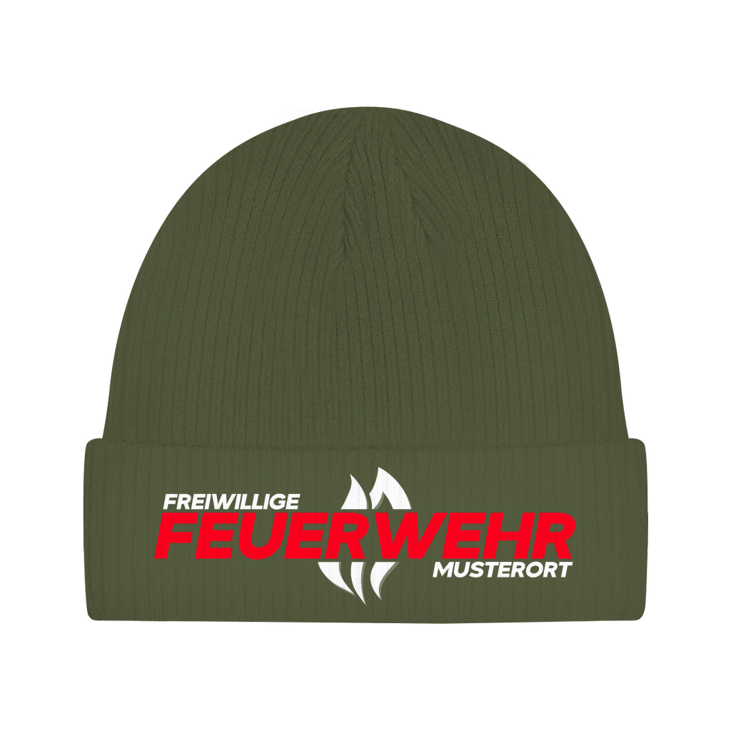 Beanie - Flamme Freiwillige Feuerwehr Rot [Personalisierbar]