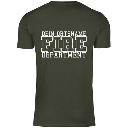 Herren T-Shirt - Fire Department (Personalisierbar)