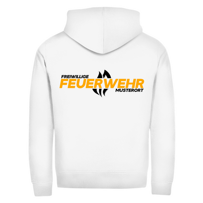 Unisex Zipper Hoodie - Flamme Freiwillige Feuerwehr Gelb [Personalisierbar]