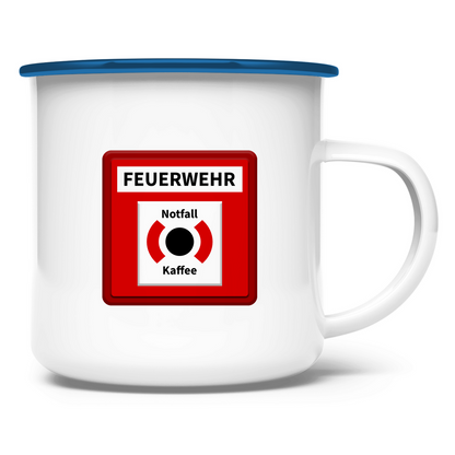 Emaille Tasse - Brandmelder