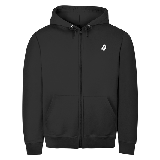 Unisex Zipper Hoodie - Flamme Freiwillige Feuerwehr Rot [Personalisierbar]