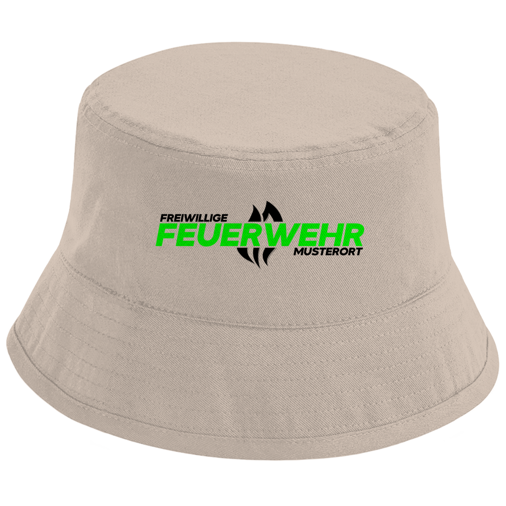Bucket Hat - Flamme Freiwillige Feuerwehr Grün [Personalisierbar]