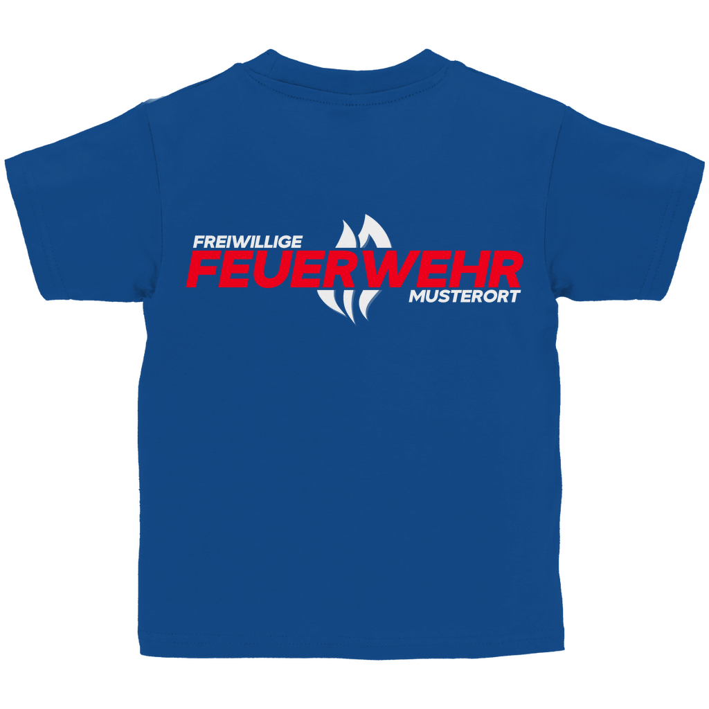 Kinder T-Shirt - Flamme Freiwillige Feuerwehr Rot [Personalisierbar]