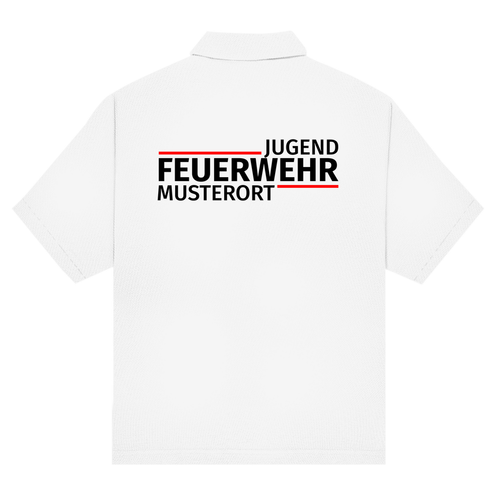 Unisex Poloshirt - Modern Jugendfeuerwehr [Personalisierbar]