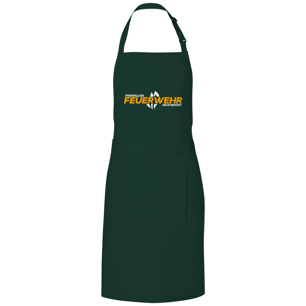 Grillschürze - Flamme Freiwillige Feuerwehr Gelb [Personalisierbar]