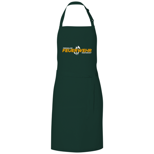 Grillschürze - Flamme Freiwillige Feuerwehr Gelb [Personalisierbar]
