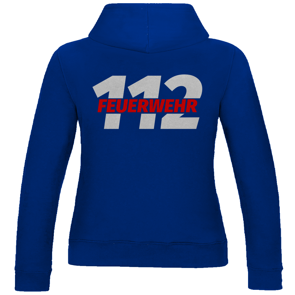 Damen Hoodie - 112 Feuerwehr Rot