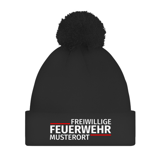 Bommelmütze - Modern Freiwillige Feuerwehr [Personalisierbar]