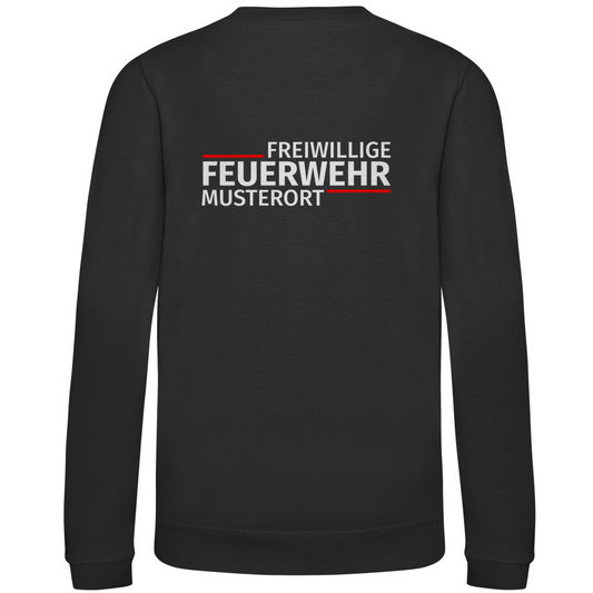 Kinder Sweatshirt - Modern Freiwillige Feuerwehr [Personalisierbar]