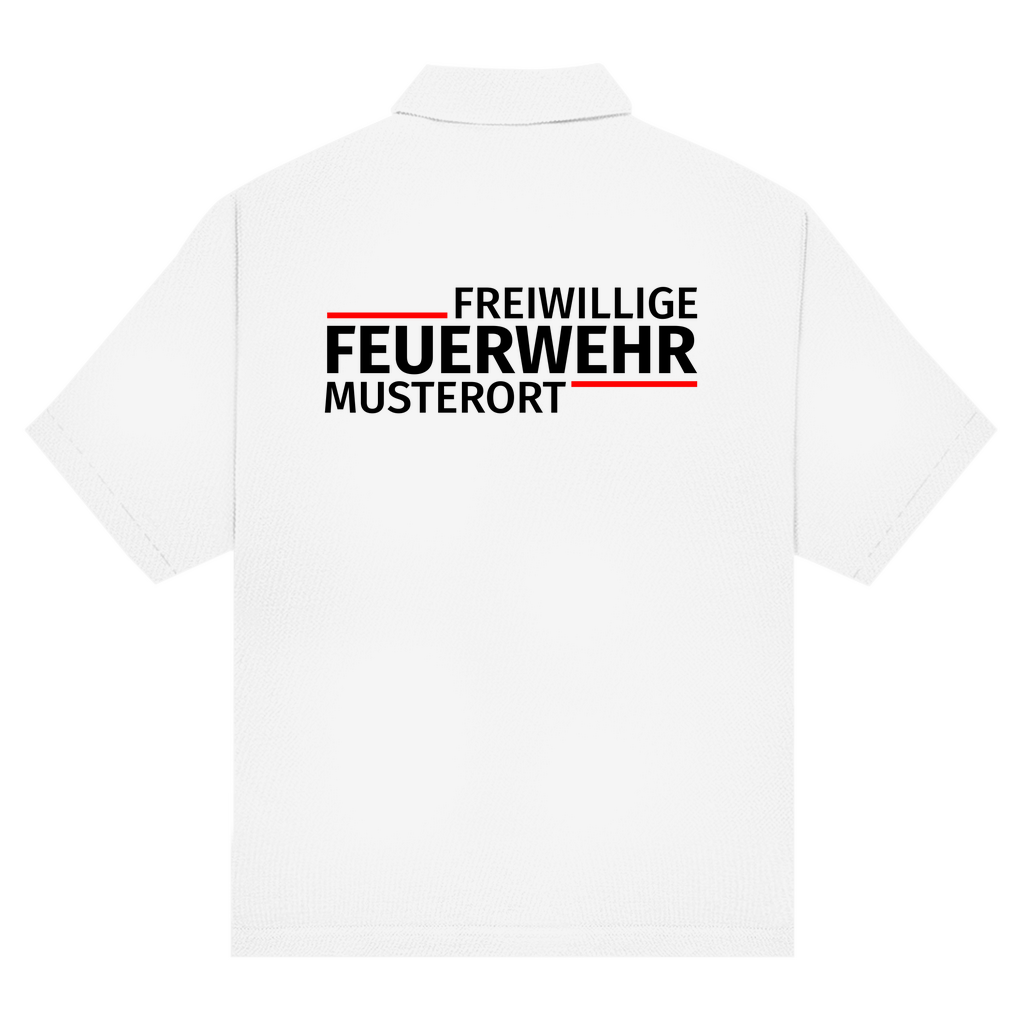 Unisex Poloshirt - Modern Freiwillige Feuerwehr [Personalisierbar]